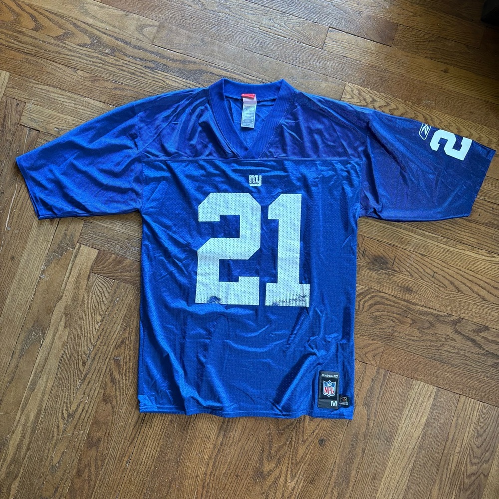 Vintage Reebok New York Giants Tiki Barber #21 Jersey‎ Men’s Medium Blue NFL